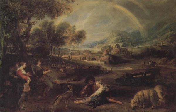 Peter Paul Rubens Landscape with a Rainbow oil painting picture